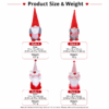 4 Pcs Valentine's Day Gnome Plush Dolls Set, Heart Love Shelf Sitter Decor