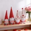 4 Pcs Valentine's Day Gnome Plush Dolls Set, Heart Love Shelf Sitter Decor