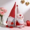 4 Pcs Valentine's Day Gnome Plush Dolls Set, Heart Love Shelf Sitter Decor