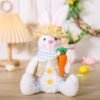 2 Pcs Easter Bunny Plush Dolls Set, Spring Rabbit Tabletop Decor