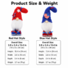 USA Patriotic Plush Gnome Decor, Red White Blue Tabletop Decorations