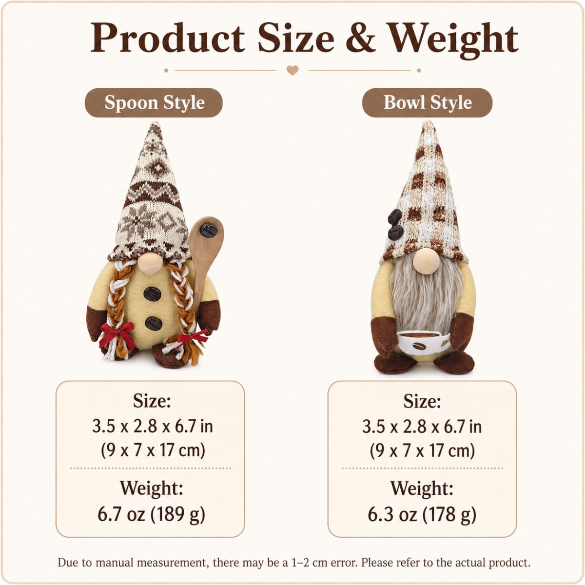Coffee Gnome Plush Doll, Coffee Bar Tabletop Decor for Coffee Lovers