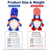 Red White Blue Gnome Plush Dolls for Patriotic Home Decor