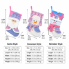 Christmas Stockings Gift Bags with Plush Santa Snowman Reindeer for Kids Gifts