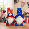 Red White Blue Gnome Plush Dolls for Patriotic Home Decor