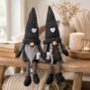 Black Gnome Plush Dolls, Farmhouse Sitting Tabletop Decor for Home