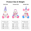 Christmas Candy Jars with Plush Santa Snowman Reindeer for Gifts & Table Decor