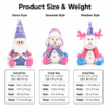 Christmas Tabletop Decorations, Plush Santa Snowman Reindeer Decor Set