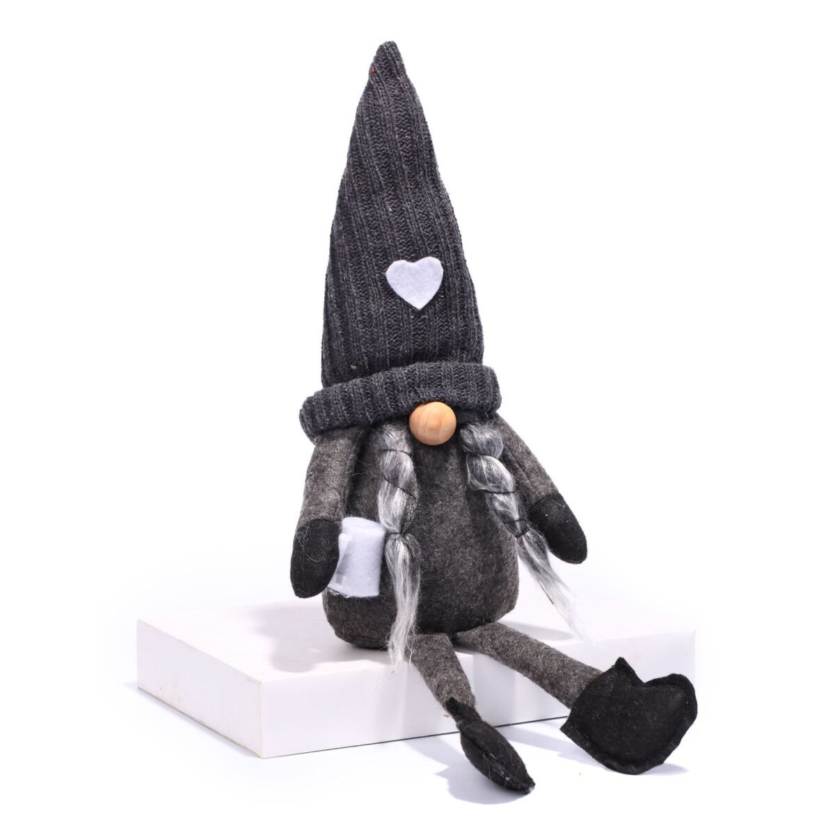 Black Gnome Plush Dolls, Farmhouse Sitting Tabletop Decor for Home