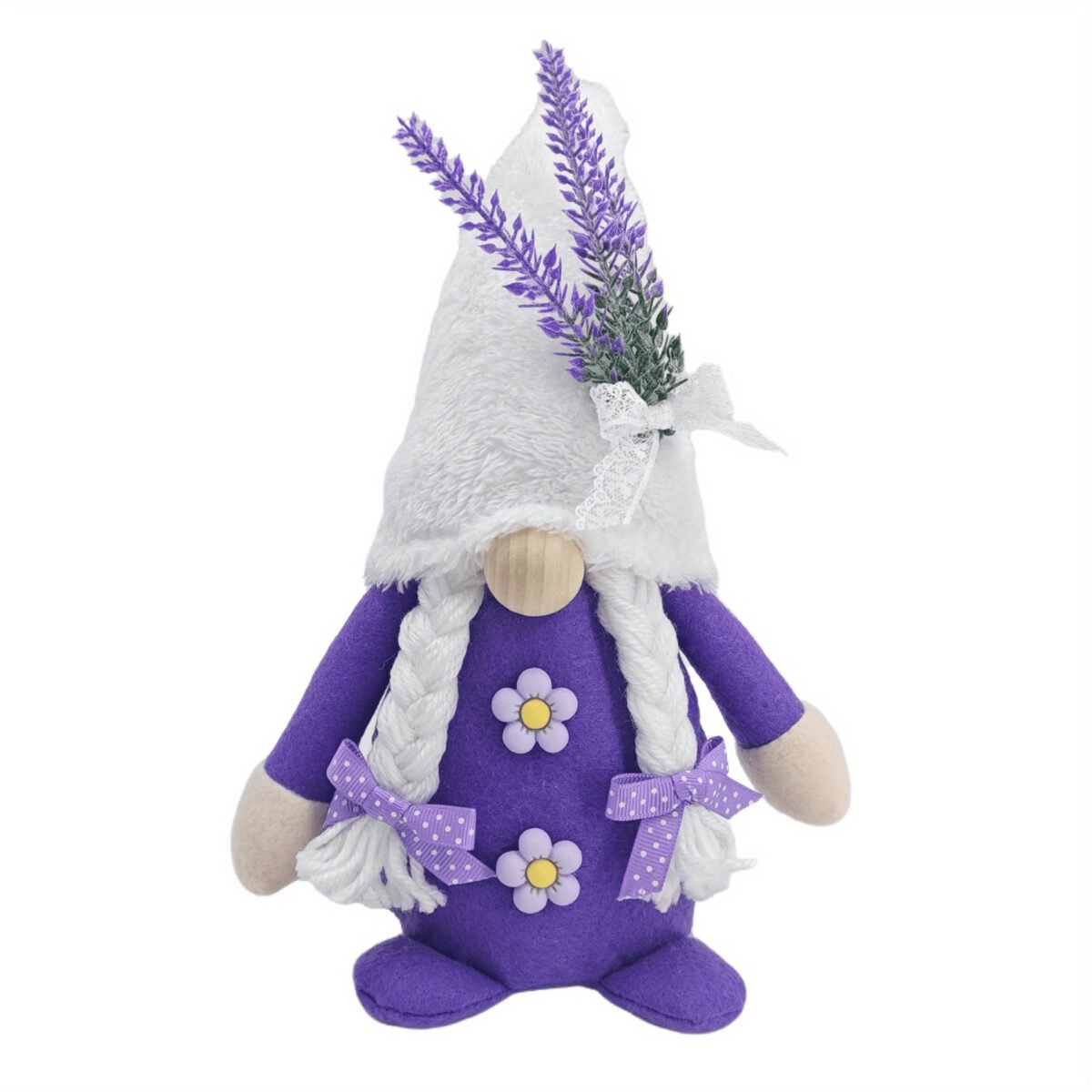 Purple Lavender Gnome Decor Set, Plush Tabletop Decorations