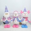 Large Christmas Plush Dolls with Retractable Legs, Santa Snowman Reindeer Decor