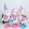 Large Christmas Plush Dolls with Retractable Legs, Santa Snowman Reindeer Decor