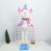 Large Christmas Plush Dolls with Retractable Legs, Santa Snowman Reindeer Decor