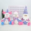Christmas Tabletop Decorations, Plush Santa Snowman Reindeer Decor Set
