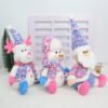 Christmas Tabletop Decorations, Plush Santa Snowman Reindeer Decor Set