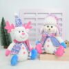 Christmas Tabletop Decorations, Plush Santa Snowman Reindeer Decor Set