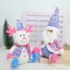 Christmas Tabletop Decorations, Plush Santa Snowman Reindeer Decor Set