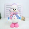 Christmas Plush Dolls with Retractable Legs, Santa Snowman Reindeer Standing Decor