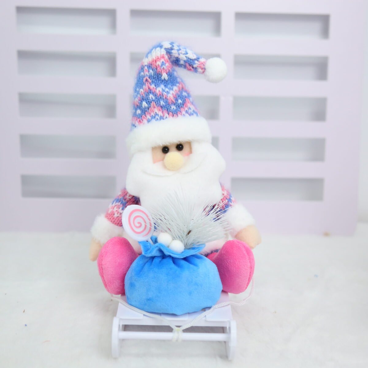 Christmas Plush Toys Set, Santa Snowman Reindeer Dolls for Holiday Decor